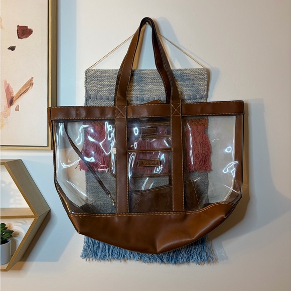 Handbags - American Living Clear Tote Bag with pouch